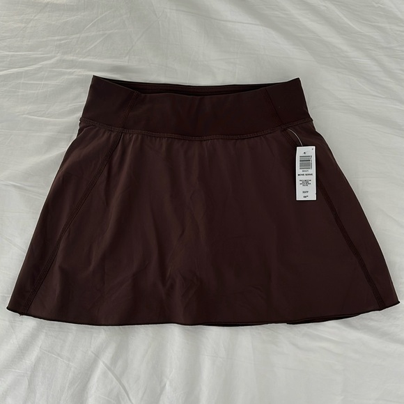 NEW TnAction move serve micro skirt in rich mocha brown - Picture 1 of 8